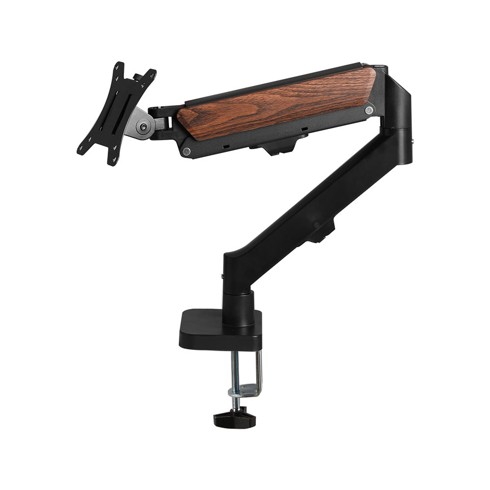 MUSSO APX Wood Grain Gas Spring Monitor Arm Adjustable Desk