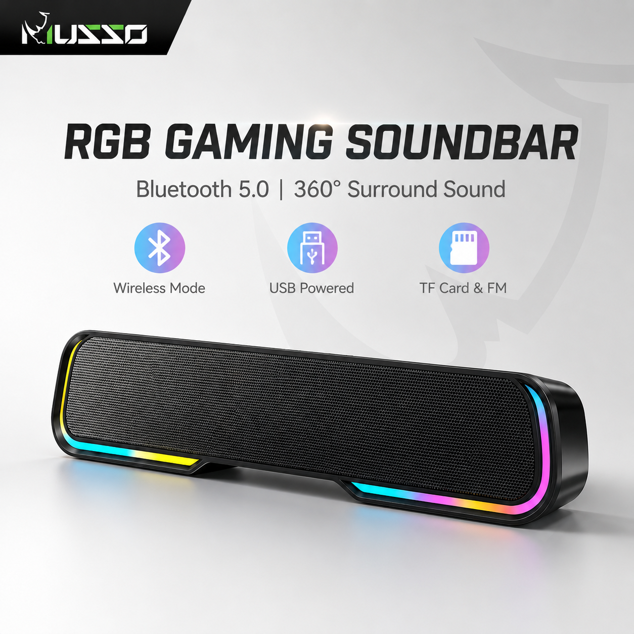 MUSSO Bluetooth Speaker Desktop Speaker Clear Sound Quality